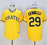 Pittsburgh Pirates #29 Francisco Cervelli Gold New Cool Base Stitched Jersey,baseball caps,new era cap wholesale,wholesale hats